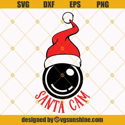 Santa Cam Svg Christmas Svg Elf Cam Svg Santa Hat Svg Santa Camera