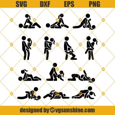 Sex SVG Sexual Positions SVG Fuck Positions SVG Sex Silhouette