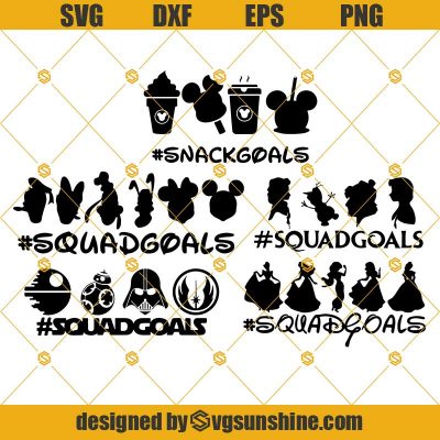 Squad Goals SVG Bundle Star Wars Squad Goals SVG Disney Squad Goals