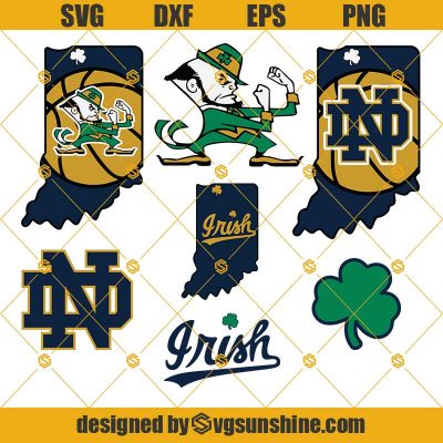 Notre Dame Svg Bundle B College Svg Fighting Irish Svg Notre Dame