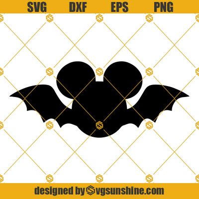 Halloween Mickey Mouse Bat SVG Bat Mouse SVG