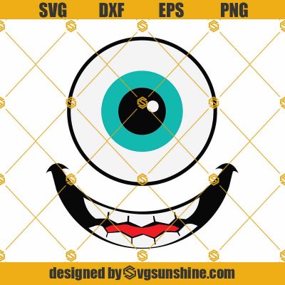 Mike Face Svg Png Monster Svg Cute Monster Svg Mike Wazowski Svg