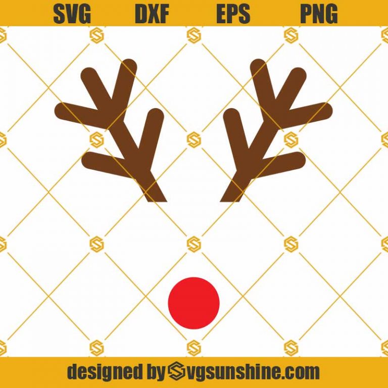 Reindeer Face Svg Bundle Reindeer Face Png Cricut Silhouette