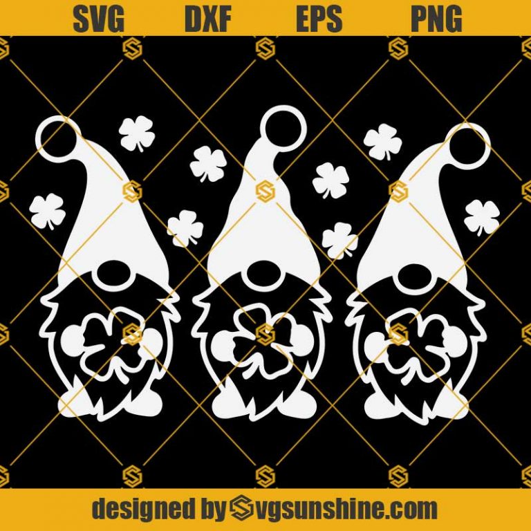 St Patricks Day Gnomes Svg Png Dxf Eps St Patricks Day Svg Shamrock