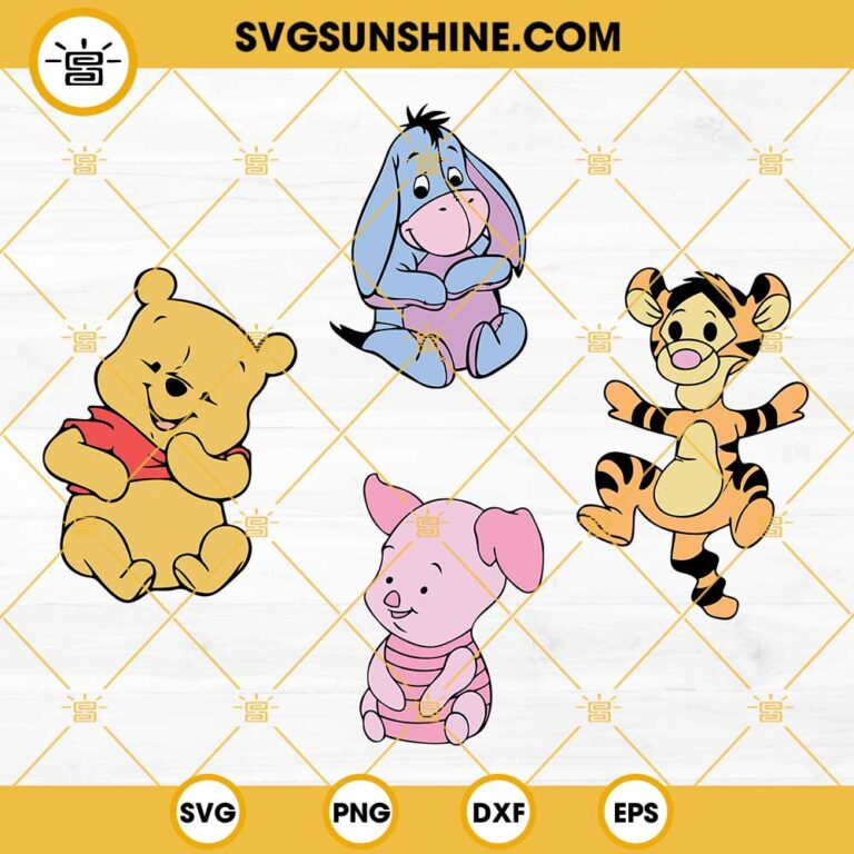 Baby Winnie The Pooh And Friends Svg Bundle Winnie The Pooh Svg