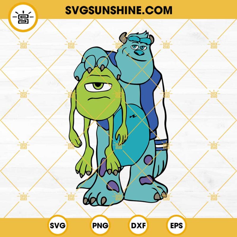 Mike And Sully Svg Monsters Inc Svg Mike Wazowski Svg Sully Svg