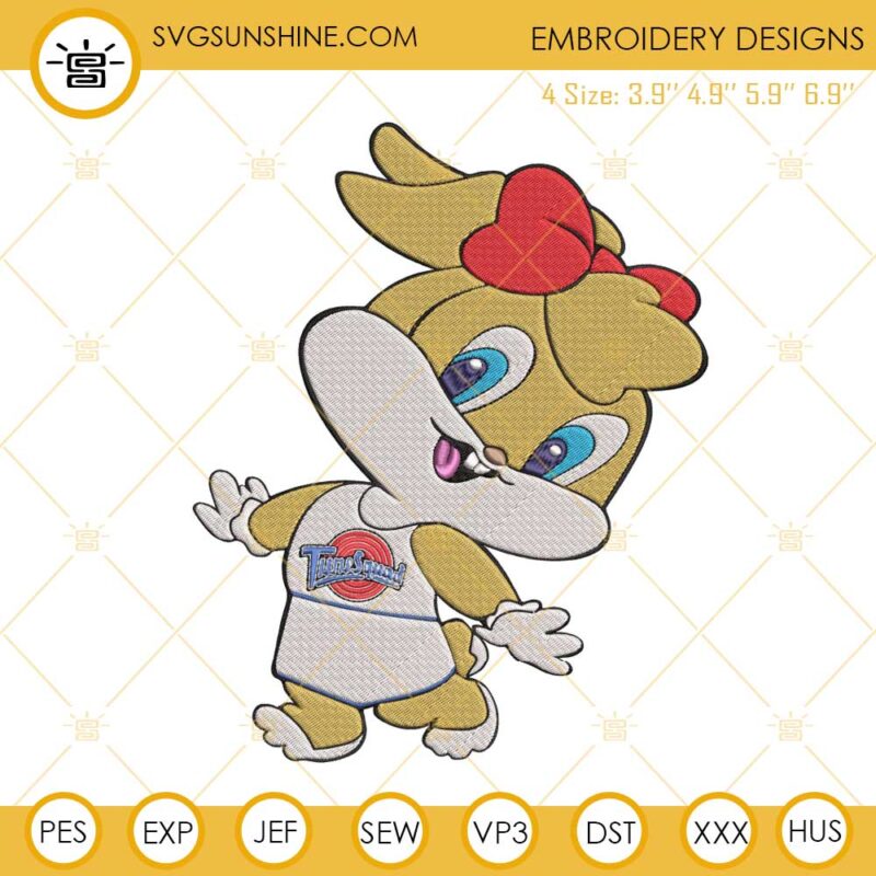 Baby Lola Bunny Space Jam Embroidery Designs Baby Looney Tunes Machine