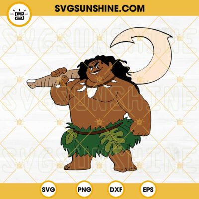 Maui SVG Demigod SVG Moana SVG Moana Cut File Moana Cricut File