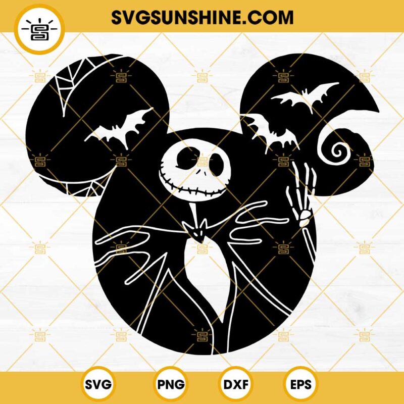 Mickey Mouse Jack Skellington SVG The Nightmare Before Christmas SVG