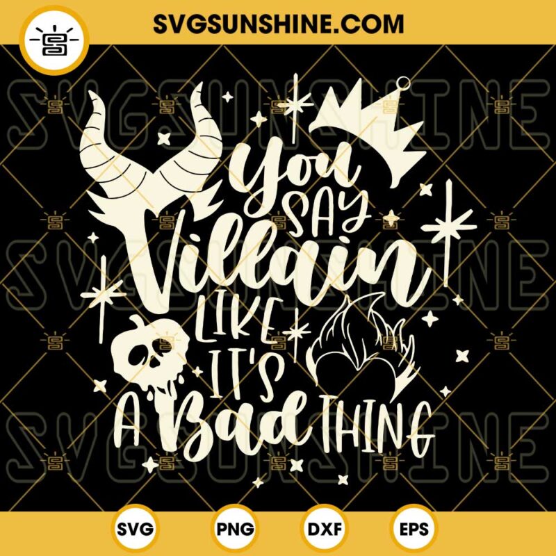 Chillin Like A Villain SVG Disney Villains SVG Evil Queen Ursula