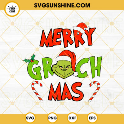 Merry Grinchmas Svg Grinch Face Svg Grinch Svg Grinch Ornament Svg