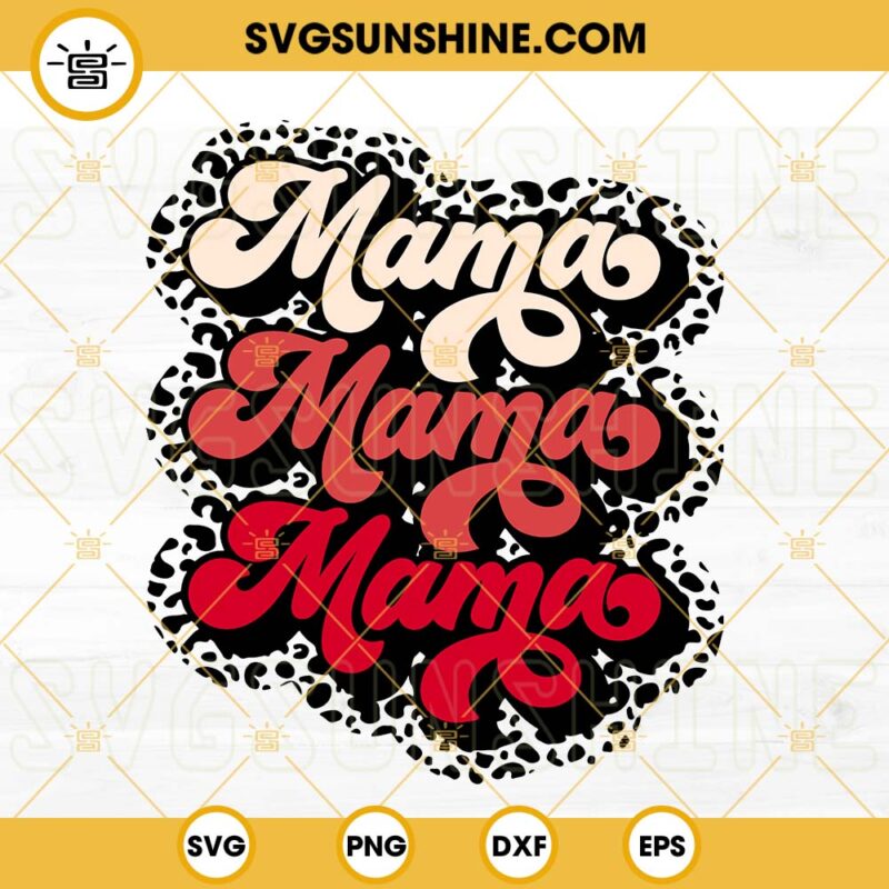 Valentine Mama Svg Retro Valentine S Svg Valentine Day S Leopard Svg