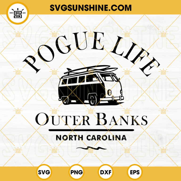 Pogue Life SVG Outer Banks SVG Shaka Hand SVG OBX SVG PNG DXF EPS Cricut