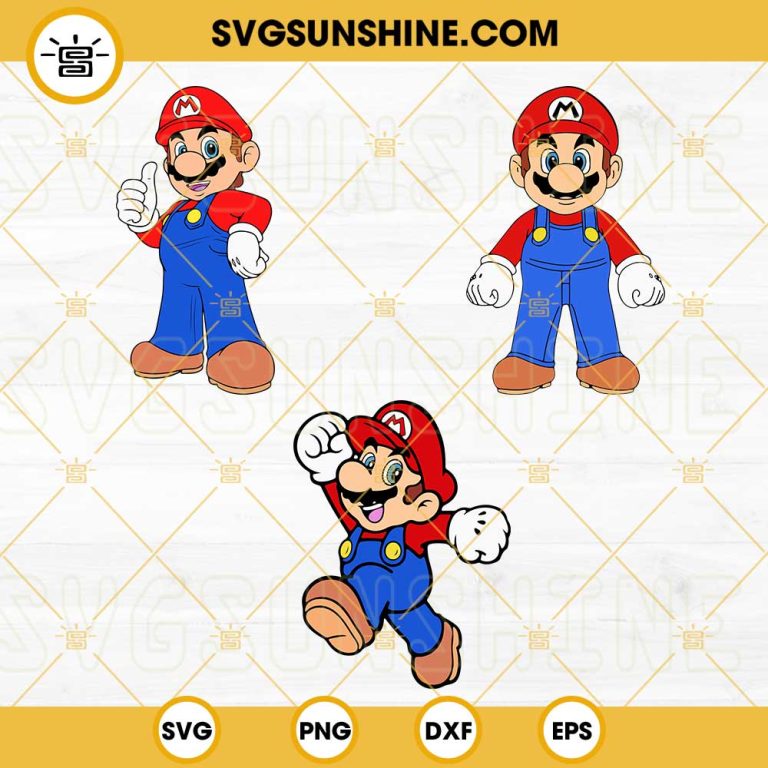 Super Mario SVG Bundle Mario Bros SVG Nintendo Game SVG PNG DXF EPS