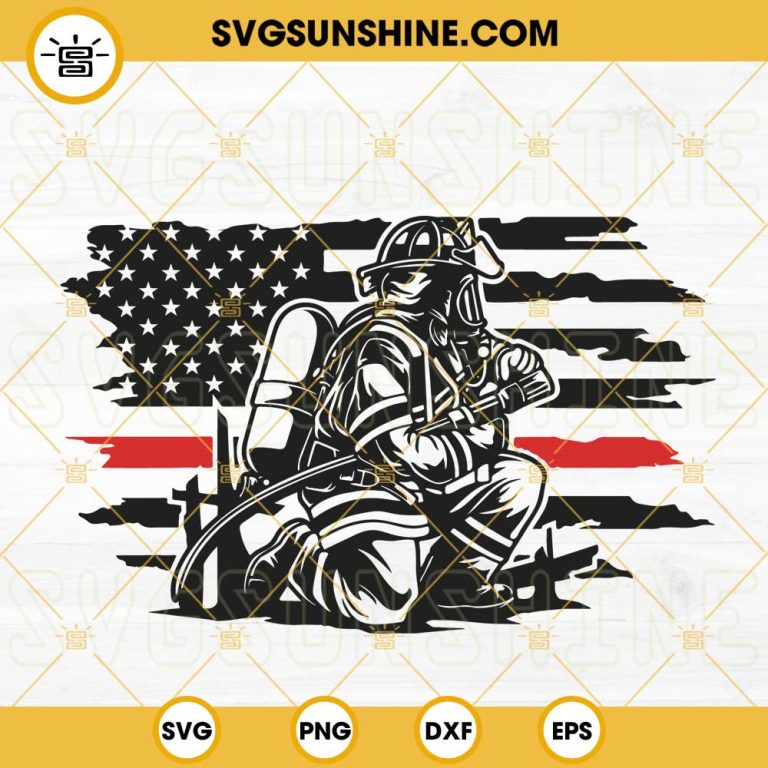 Firefighter American Flag Svg Us Fireman Svg Fire Department Svg