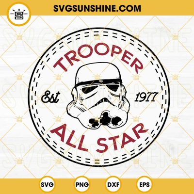 Trooper All Star Est Logo Svg Stormtrooper Svg Star Wars