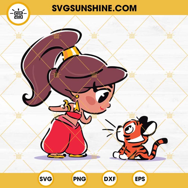 Jazmin Chibi Disney Svg Jasmine Aladdin Svg Png Dxf Eps Cricut