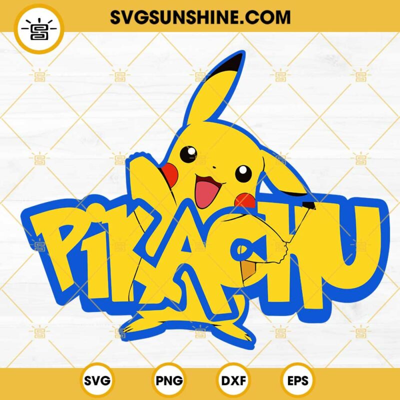 Pikachu Svg Pokemon Svg Cartoon Svg Png Dxf Eps Cut Files