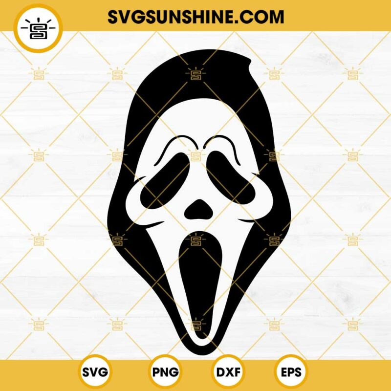 Scream Face Svg Ghostface Svg Scary Movie Svg Halloween Svg Png Dxf