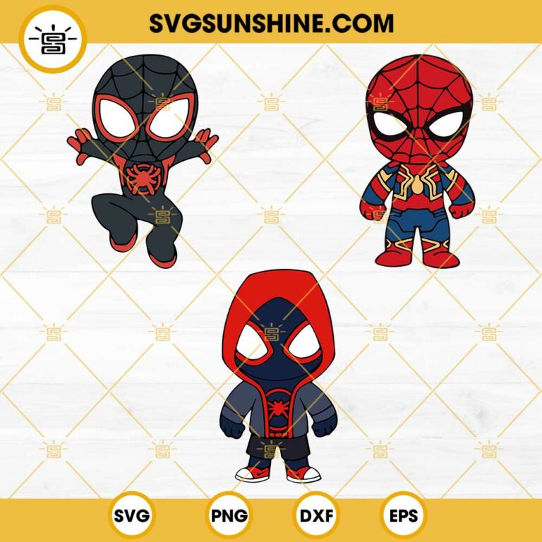 Baby Miles Morales Svg Bundle Spider Man Svg Black Spider Man Svg Png