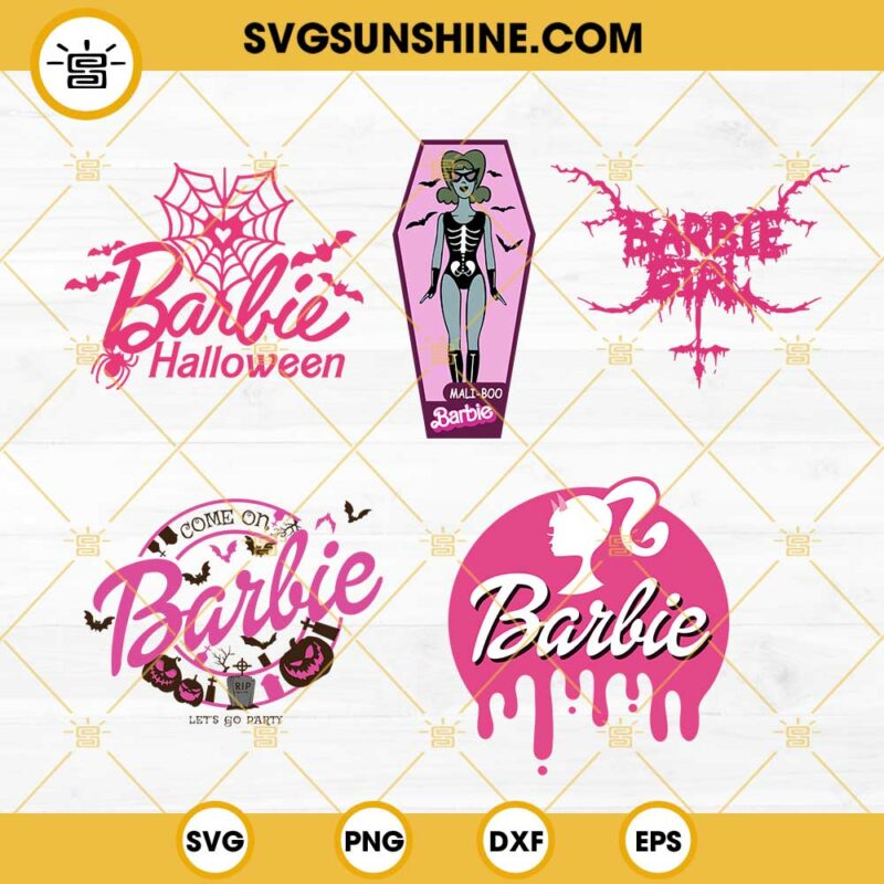 Halloween Barbie SVG Bundle Mali Boo Barbie SVG Barbie Halloween