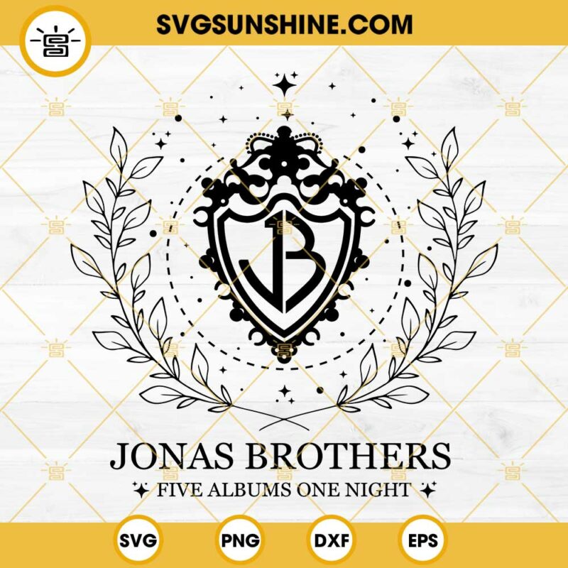 Jonas Brothers Five Albums One Night Svg Jonas Brothers Tour Svg