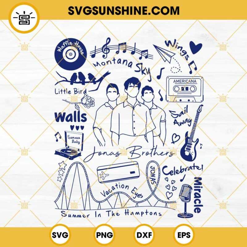 Jonas Brothers Svg The Album Svg Jonas Brothers Merch Tour Svg Png