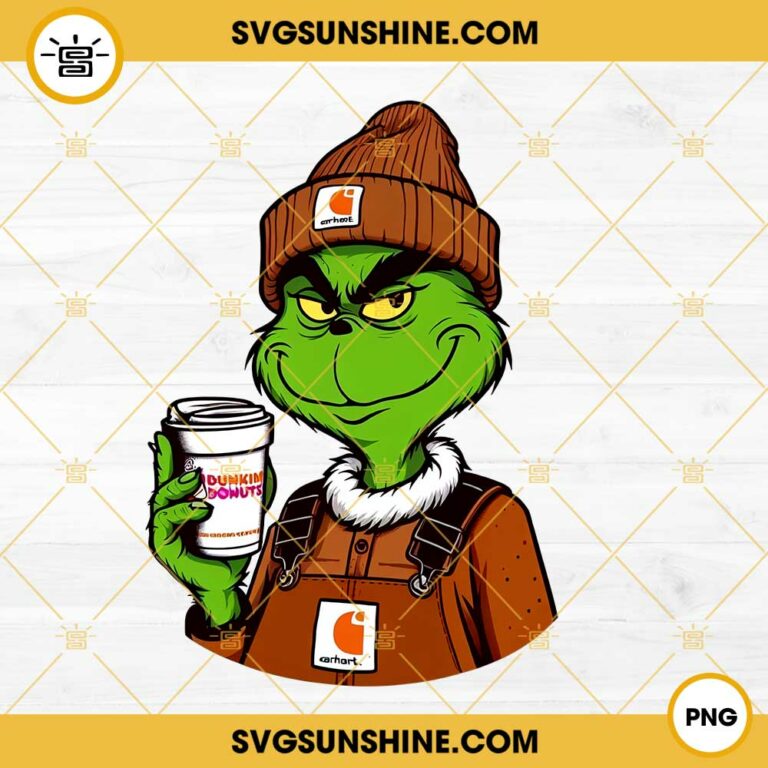 Carhartt Grinch With Dunkin Donuts PNG Grinch Dunkin Donuts PNG