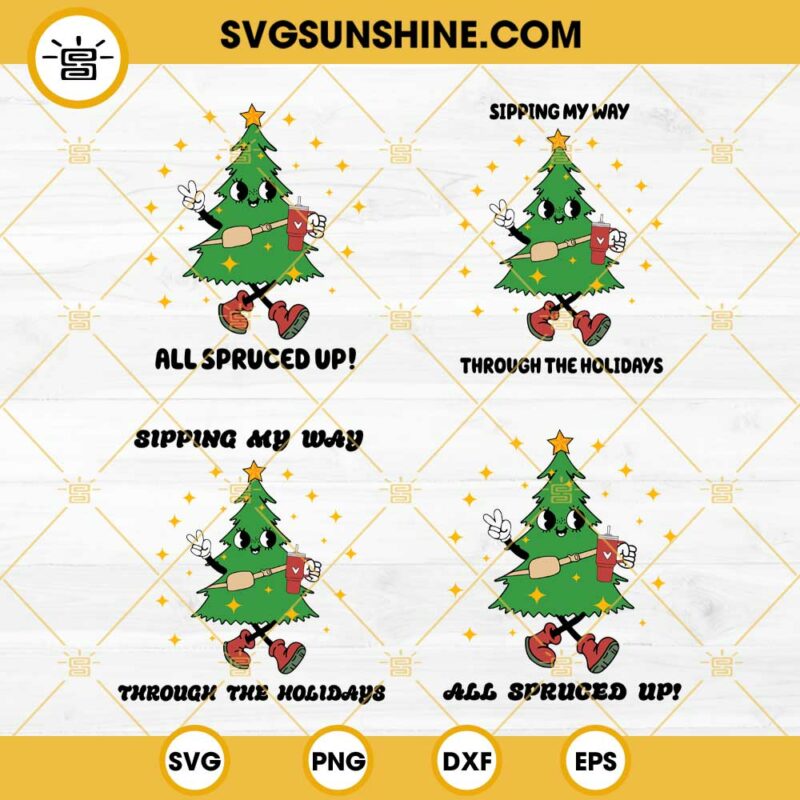 Christmas Tree Stanley Cup Svg Christmas Tree Bundle Svg Png Eps Dxf Files