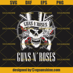 Guns N' Roses SVG, Guns SVG, Skeleton and Guns SVG