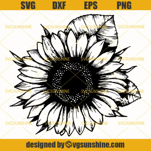 Sunflower SVG, Sunflower Cut File, Sunflower Shirt, Flower SVG