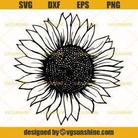 Sunflower Svg, Sunflower Cut File, Sunflower Shirt, Flower Svg, Blossom 