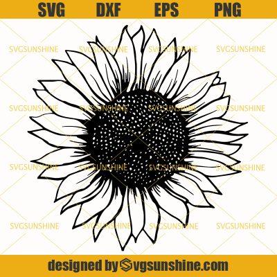 Sunflower SVG, Sunflower Cut File, Sunflower Shirt, Flower SVG, Blossom ...