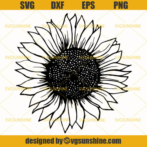 Sunflower SVG, Sunflower Cut File, Sunflower Shirt, Flower SVG, Blossom SVG