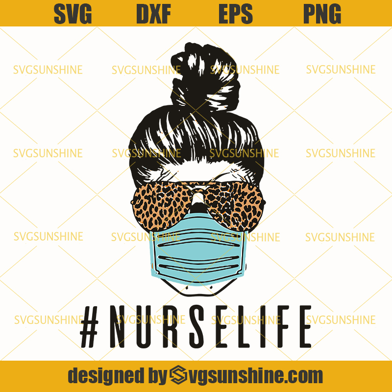 Nurse Life Svg, Leopard Print SVG, Nurse with mask svg - Sunshine
