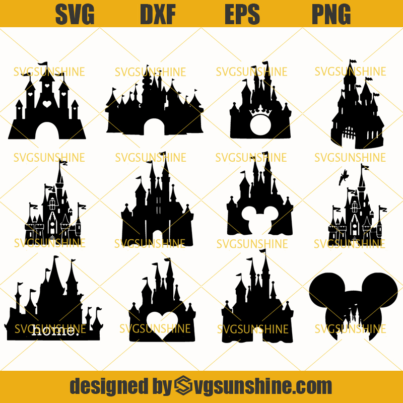 Download Disney Castle Svg Bundle, Disney Svg, Castle Svg, Disney ...