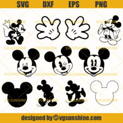Disney Mickey Mouse Svg, Mickey Mouse Svg, Disney Bundle Svg, Disney Svg, Disney World Svg Bundle