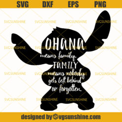 Ohana Means Family SVG, Stitch SVG, Disney SVG