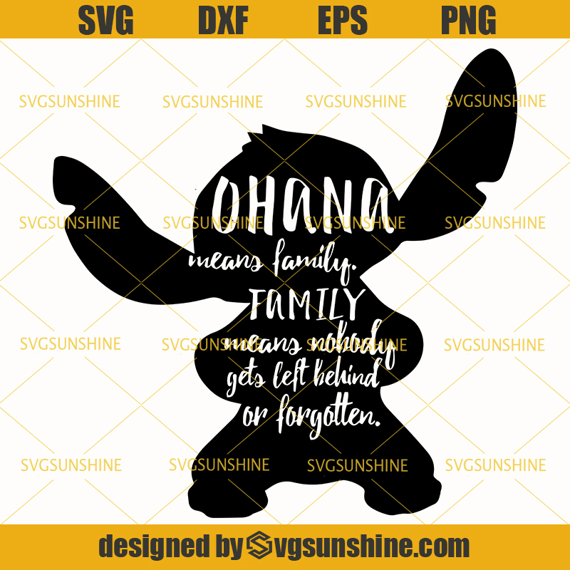 Download Ohana Means Family SVG, Stitch SVG, Disney SVG - Svgsunshine