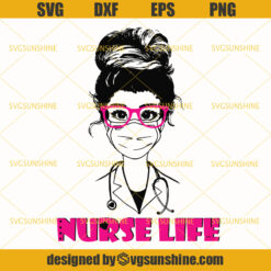 Nurse Life Svg, Nurse With Mask Svg, Afro woman Svg, Afro Puffs Svg, Doctor Svg, RN Svg, Surgeon Svg, Nurses Svg