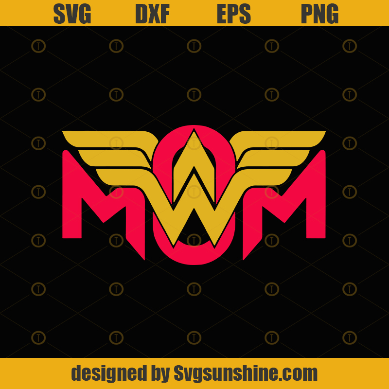 Download Wonder Woman Mom Mothers Day Mother Parent Family Gift SVG ...