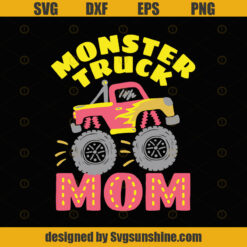 Monster truck mom Mother day SVG DXF EPS PNG Cutting File