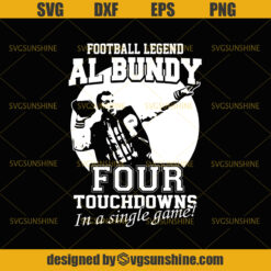 Football legend al bundy four touchdowns in a single game SVG