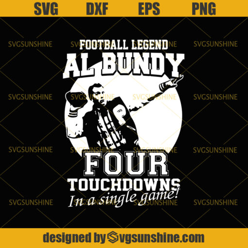 Football legend al bundy four touchdowns in a single game SVG