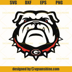 Georgia Bulldogs Svg, Football Svg, Bulldog Svg, Bulldog Face Svg, Dog SVG