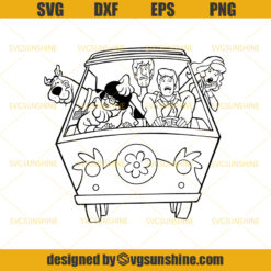 Scooby Doo SVG PNG EPS DXF, Scooby Doo Cut files