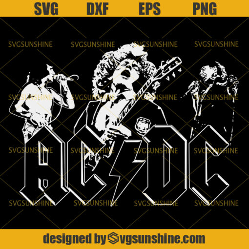 ACDC Music Band Svg, Rock Band Svg