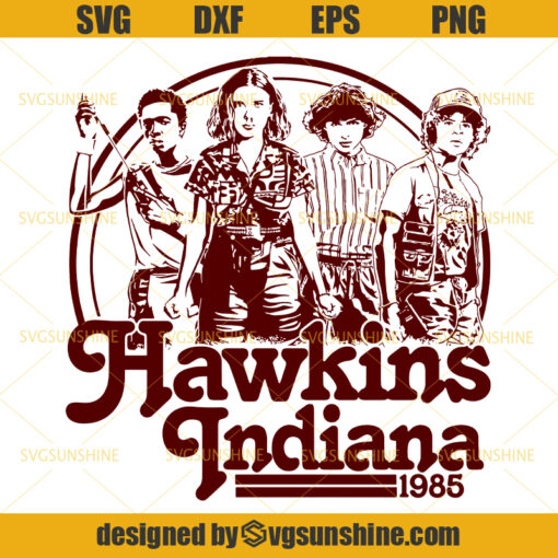 Stranger Things Svg, Hawkins Indiana Svg, Hawkins Svg