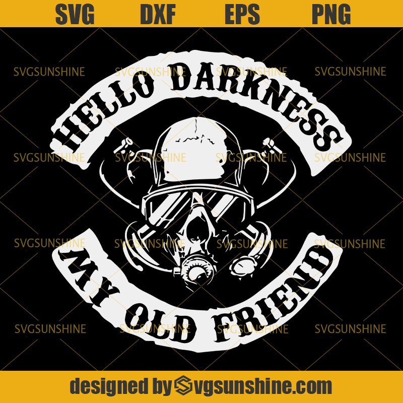 Download scuba skull hello darkness my old friend svg - Svgsunshine