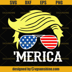Trump 2020 SVG, America 2020, Trump Sunglasses American Flag SVG